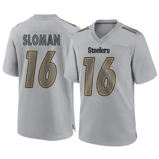 Game Men's Sam Sloman Pittsburgh Steelers Nike Atmosphere Fashion Jersey - Gray