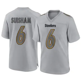 Game Men's Shaun Suisham Pittsburgh Steelers Nike Atmosphere Fashion Jersey - Gray