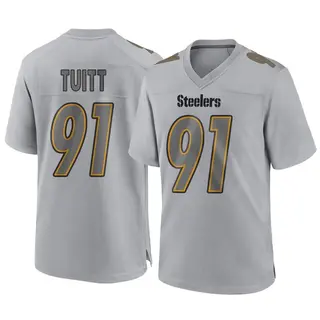 Game Men's Stephon Tuitt Pittsburgh Steelers Nike Atmosphere Fashion Jersey - Gray