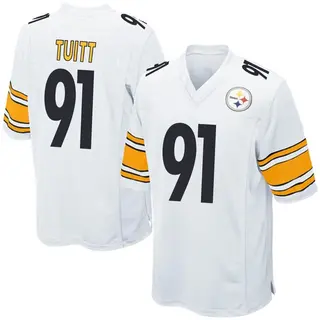 Game Men's Stephon Tuitt Pittsburgh Steelers Nike Jersey - White