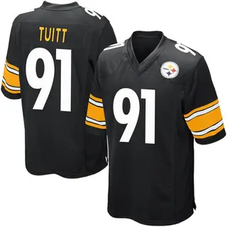 Game Men's Stephon Tuitt Pittsburgh Steelers Nike Team Color Jersey - Black
