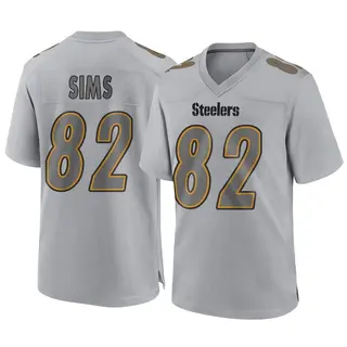 Game Men's Steven Sims Pittsburgh Steelers Nike Atmosphere Fashion Jersey - Gray