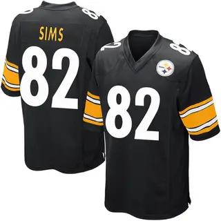 Game Men's Steven Sims Pittsburgh Steelers Nike Team Color Jersey - Black