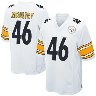 Game Men's T.D. Moultry Pittsburgh Steelers Nike Jersey - White