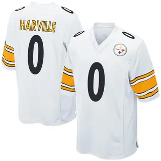 Game Men's Tavin Harville Pittsburgh Steelers Nike Jersey - White