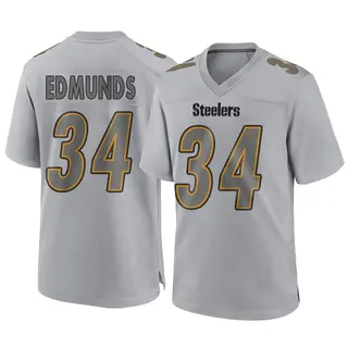 Game Men's Terrell Edmunds Pittsburgh Steelers Nike Atmosphere Fashion Jersey - Gray
