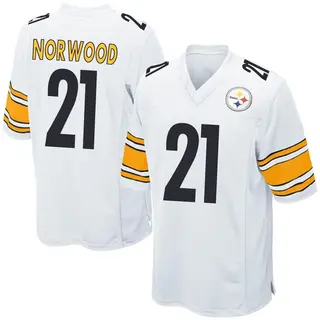 Game Men's Tre Norwood Pittsburgh Steelers Nike Jersey - White