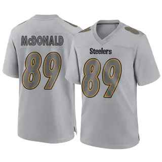 Game Men's Vance McDonald Pittsburgh Steelers Nike Atmosphere Fashion Jersey - Gray