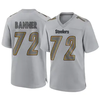 Game Men's Zach Banner Pittsburgh Steelers Nike Atmosphere Fashion Jersey - Gray