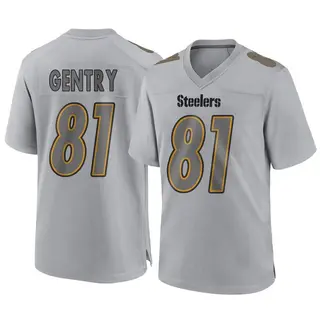 Game Men's Zach Gentry Pittsburgh Steelers Nike Atmosphere Fashion Jersey - Gray