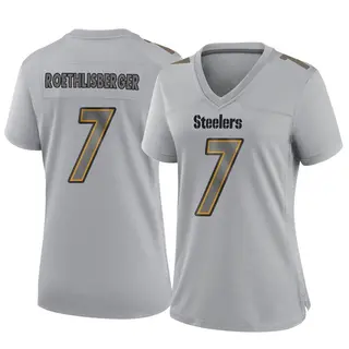 Game Women's Ben Roethlisberger Pittsburgh Steelers Nike Atmosphere Fashion Jersey - Gray
