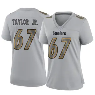 Game Women's Calvin Taylor Jr. Pittsburgh Steelers Nike Atmosphere Fashion Jersey - Gray