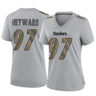 Game Women's Cameron Heyward Pittsburgh Steelers Nike Atmosphere Fashion Jersey - Gray