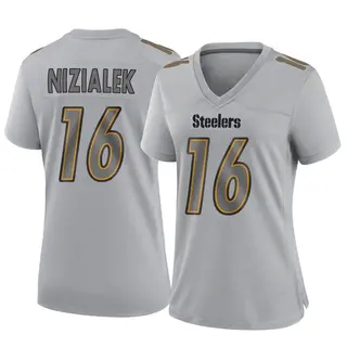 Game Women's Cameron Nizialek Pittsburgh Steelers Nike Atmosphere Fashion Jersey - Gray
