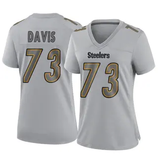 Game Women's Carlos Davis Pittsburgh Steelers Nike Atmosphere Fashion Jersey - Gray