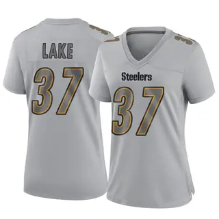 Game Women's Carnell Lake Pittsburgh Steelers Nike Atmosphere Fashion Jersey - Gray