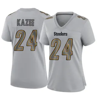 Game Women's Damontae Kazee Pittsburgh Steelers Nike Atmosphere Fashion Jersey - Gray