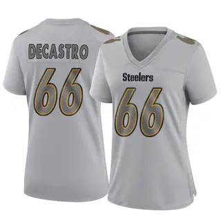 Game Women's David DeCastro Pittsburgh Steelers Nike Atmosphere Fashion Jersey - Gray