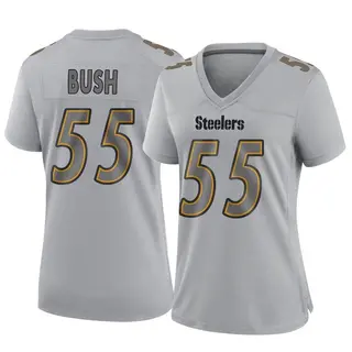 Game Women's Devin Bush Pittsburgh Steelers Nike Atmosphere Fashion Jersey - Gray