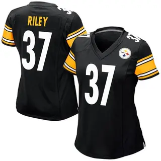 Game Women's Elijah Riley Pittsburgh Steelers Nike Team Color Jersey - Black