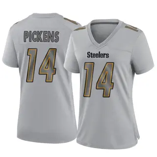 Game Women's George Pickens Pittsburgh Steelers Nike Atmosphere Fashion Jersey - Gray