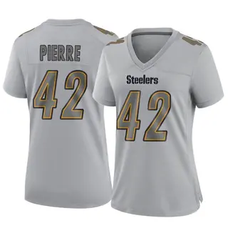 Game Women's James Pierre Pittsburgh Steelers Nike Atmosphere Fashion Jersey - Gray
