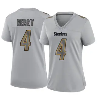 Game Women's Jordan Berry Pittsburgh Steelers Nike Atmosphere Fashion Jersey - Gray