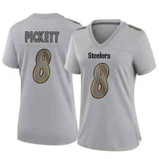 Game Women's Kenny Pickett Pittsburgh Steelers Nike Atmosphere Fashion Jersey - Gray