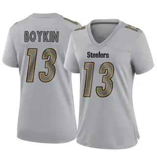 Game Women's Miles Boykin Pittsburgh Steelers Nike Atmosphere Fashion Jersey - Gray
