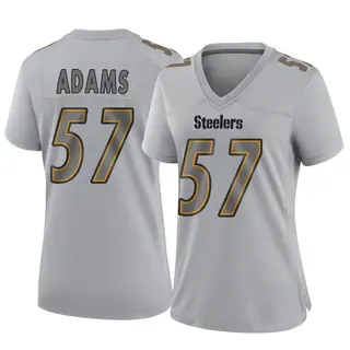 Game Women's Montravius Adams Pittsburgh Steelers Nike Atmosphere Fashion Jersey - Gray