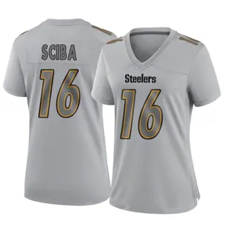 Game Women's Nick Sciba Pittsburgh Steelers Nike Atmosphere Fashion Jersey - Gray