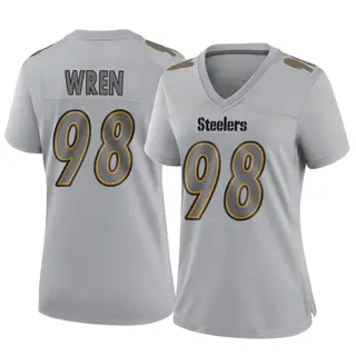 Game Women's Renell Wren Pittsburgh Steelers Nike Atmosphere Fashion Jersey - Gray