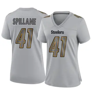 Game Women's Robert Spillane Pittsburgh Steelers Nike Atmosphere Fashion Jersey - Gray