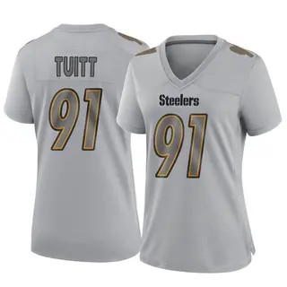 Game Women's Stephon Tuitt Pittsburgh Steelers Nike Atmosphere Fashion Jersey - Gray