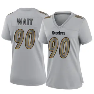 Game Women's T.J. Watt Pittsburgh Steelers Nike Atmosphere Fashion Jersey - Gray