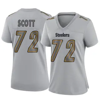 Game Women's Trent Scott Pittsburgh Steelers Nike Atmosphere Fashion Jersey - Gray