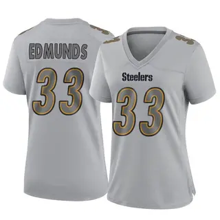 Game Women's Trey Edmunds Pittsburgh Steelers Nike Atmosphere Fashion Jersey - Gray