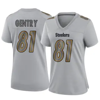 Game Women's Zach Gentry Pittsburgh Steelers Nike Atmosphere Fashion Jersey - Gray
