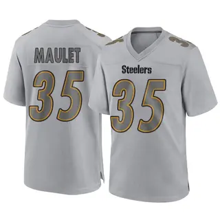 Game Youth Arthur Maulet Pittsburgh Steelers Nike Atmosphere Fashion Jersey - Gray