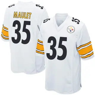 Game Youth Arthur Maulet Pittsburgh Steelers Nike Jersey - White