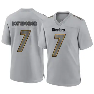 Game Youth Ben Roethlisberger Pittsburgh Steelers Nike Atmosphere Fashion Jersey - Gray