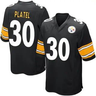 Game Youth Carlins Platel Pittsburgh Steelers Nike Team Color Jersey - Black