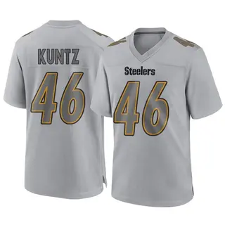 Game Youth Christian Kuntz Pittsburgh Steelers Nike Atmosphere Fashion Jersey - Gray