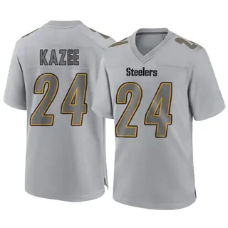Game Youth Damontae Kazee Pittsburgh Steelers Nike Atmosphere Fashion Jersey - Gray