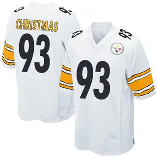 Game Youth Demarcus Christmas Pittsburgh Steelers Nike Jersey - White