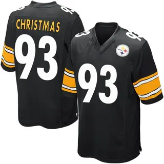 Game Youth Demarcus Christmas Pittsburgh Steelers Nike Team Color Jersey - Black