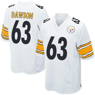 Game Youth Dermontti Dawson Pittsburgh Steelers Nike Jersey - White