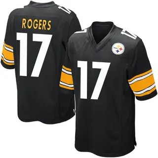 Game Youth Eli Rogers Pittsburgh Steelers Nike Team Color Jersey - Black