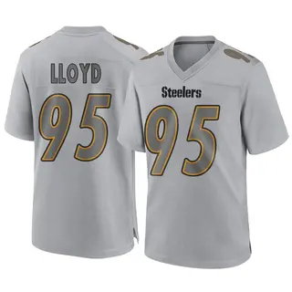 Game Youth Greg Lloyd Pittsburgh Steelers Nike Atmosphere Fashion Jersey - Gray