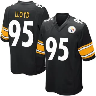 Game Youth Greg Lloyd Pittsburgh Steelers Nike Team Color Jersey - Black